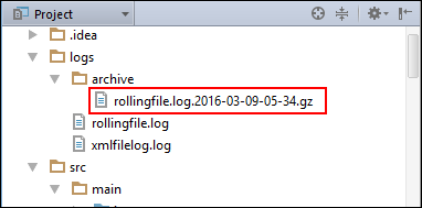 Generated Archived Rolling File