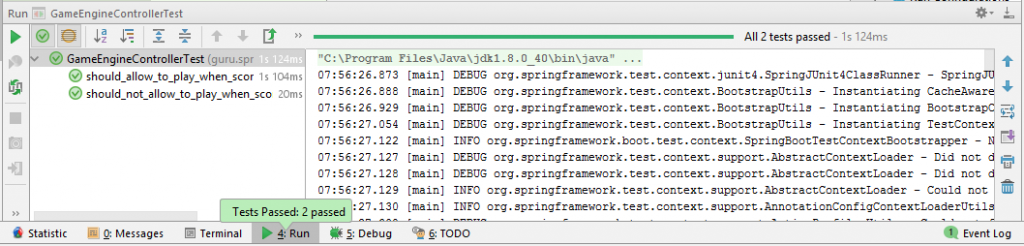 Test Output of Spring Cloud Contract