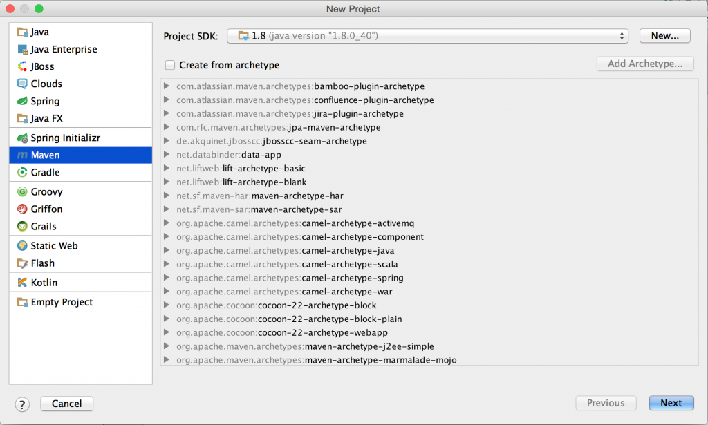 Create Maven Project in IntelliJ