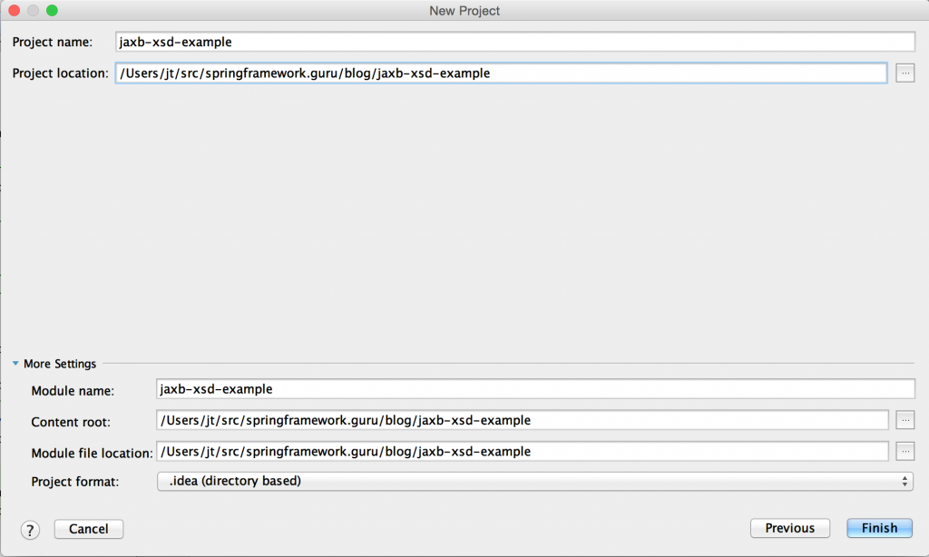 path location in IntelliJ