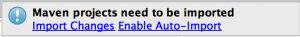 import Maven changes into IntelliJ