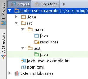 Maven project in IntelliJ