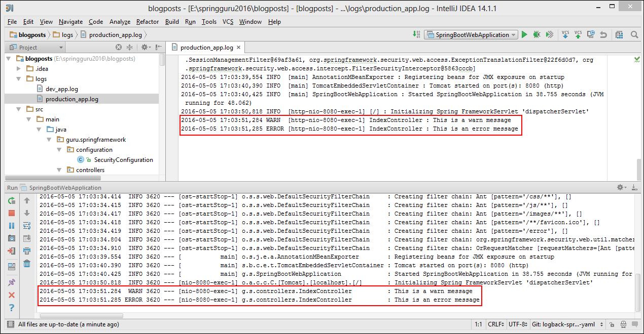 Using YAML In Spring Boot To Configure Logback Spring Framework Guru